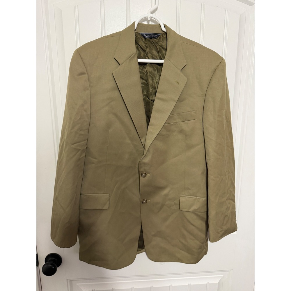 Gieves & Hawkes Wool Sport Coat Mens 42 Reg Claridge Tan Neiman Marcus EUC